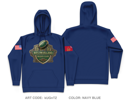 Westmoreland Rugby Club Core Men's Hooded Performance Sweatshirt - kUGnTZ