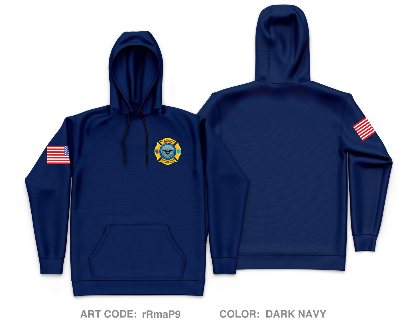 Naval Station Newport Fire and Emergency Core Men's Hooded Performance Sweatshirt - rRmaP9