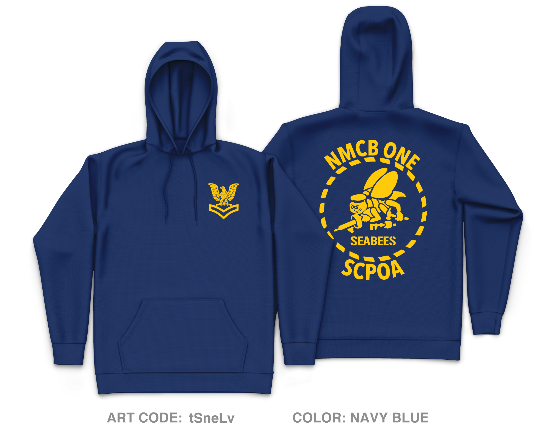 NMBC 1 SCPOA Core Men's Hooded Performance Sweatshirt - tSneLv – Emblem ...
