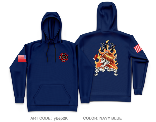 Revere Fire Department Core Men's Hooded Performance Sweatshirt - ybep2K