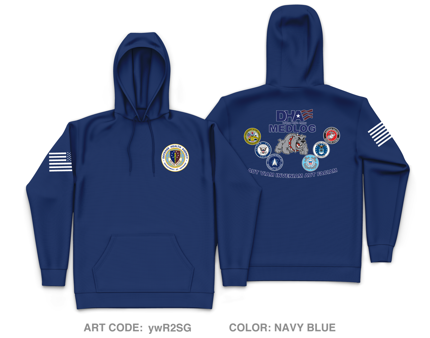 DHA J4 Fundraising Collection Core Men's Hooded Performance Sweatshirt - ywR2SG