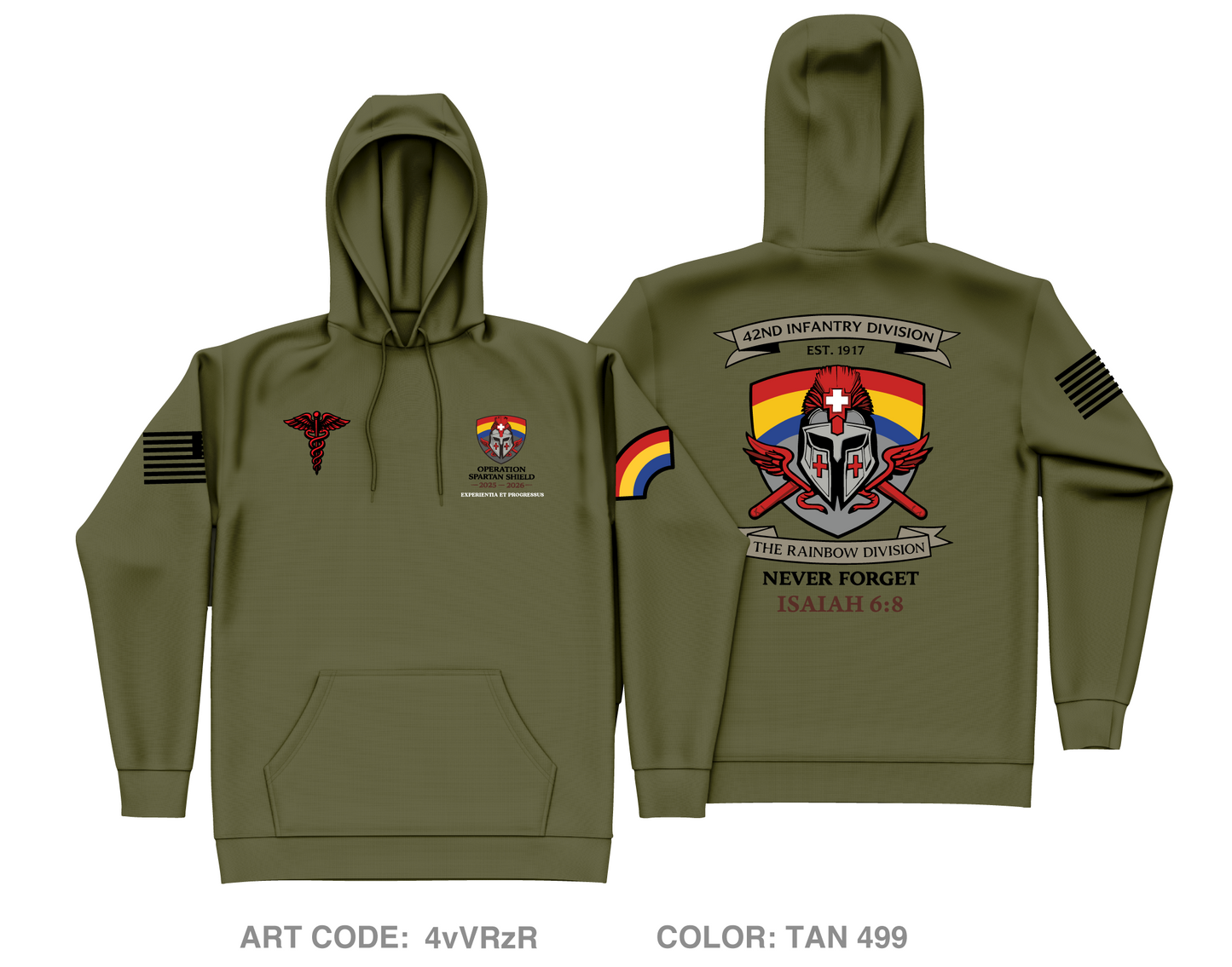 42ID MEDICS Core Men's Hooded Performance Sweatshirt - 4vVRzR