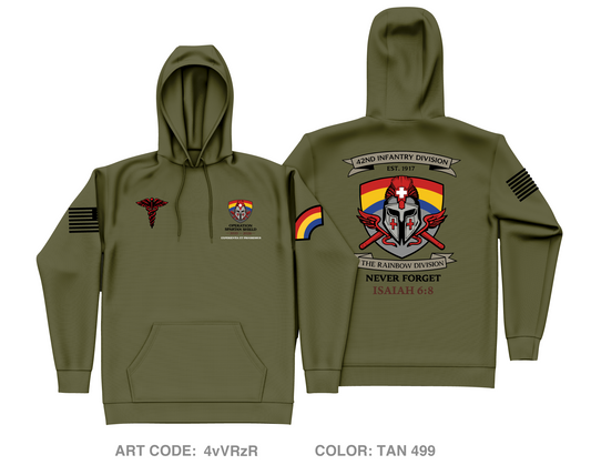 42ID MEDICS Core Men's Hooded Performance Sweatshirt - 4vVRzR