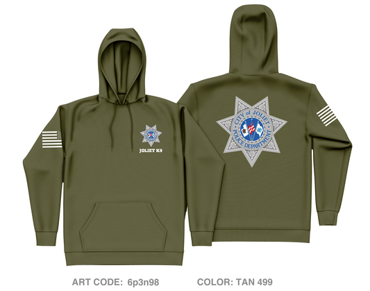 Joliet Police K9 Unit Core Men's Hooded Performance Sweatshirt - 6p3n98
