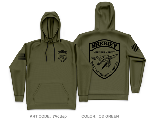 Chattooga County Sheriff’s Office CERT team Core Men's Hooded Performance Sweatshirt - 7VcUsp