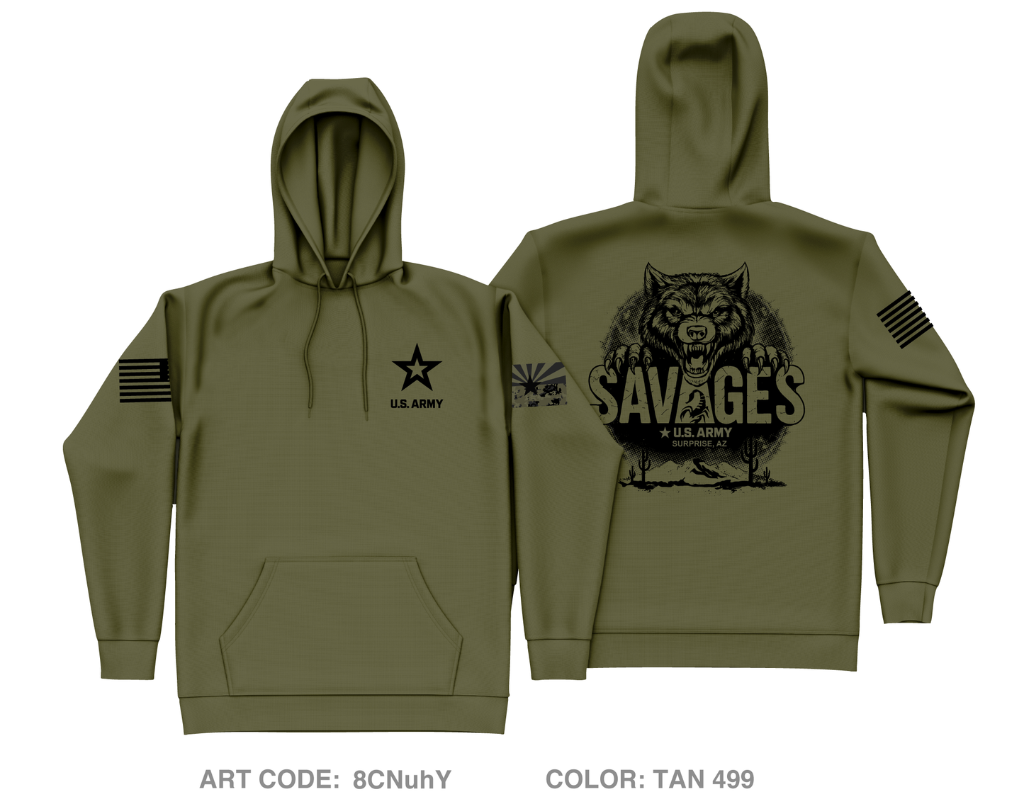Surprise Recruiting Station Core Men's Hooded Performance Sweatshirt - 8CNuhY