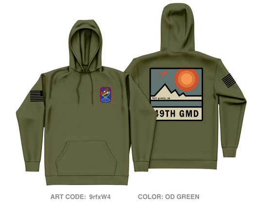 49th Missile Defense Battalion Store 1 Core Men's Hooded Performance Sweatshirt - 9rfxW4
