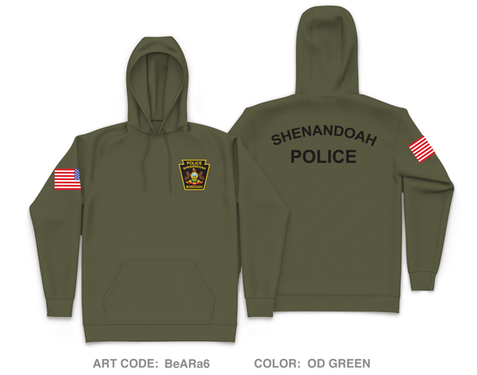Shenandoah Police Department Core Men's Hooded Performance Sweatshirt - BeARa6