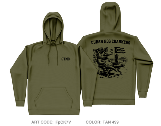 Cuban Hog Core Men's Hooded Performance Sweatshirt - FpCK7V