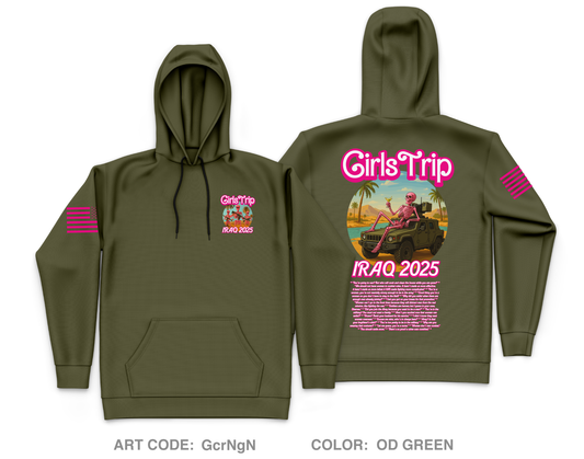 Iraq 2025 Girls Trip Core Men's Hooded Performance Sweatshirt - GcrNgN