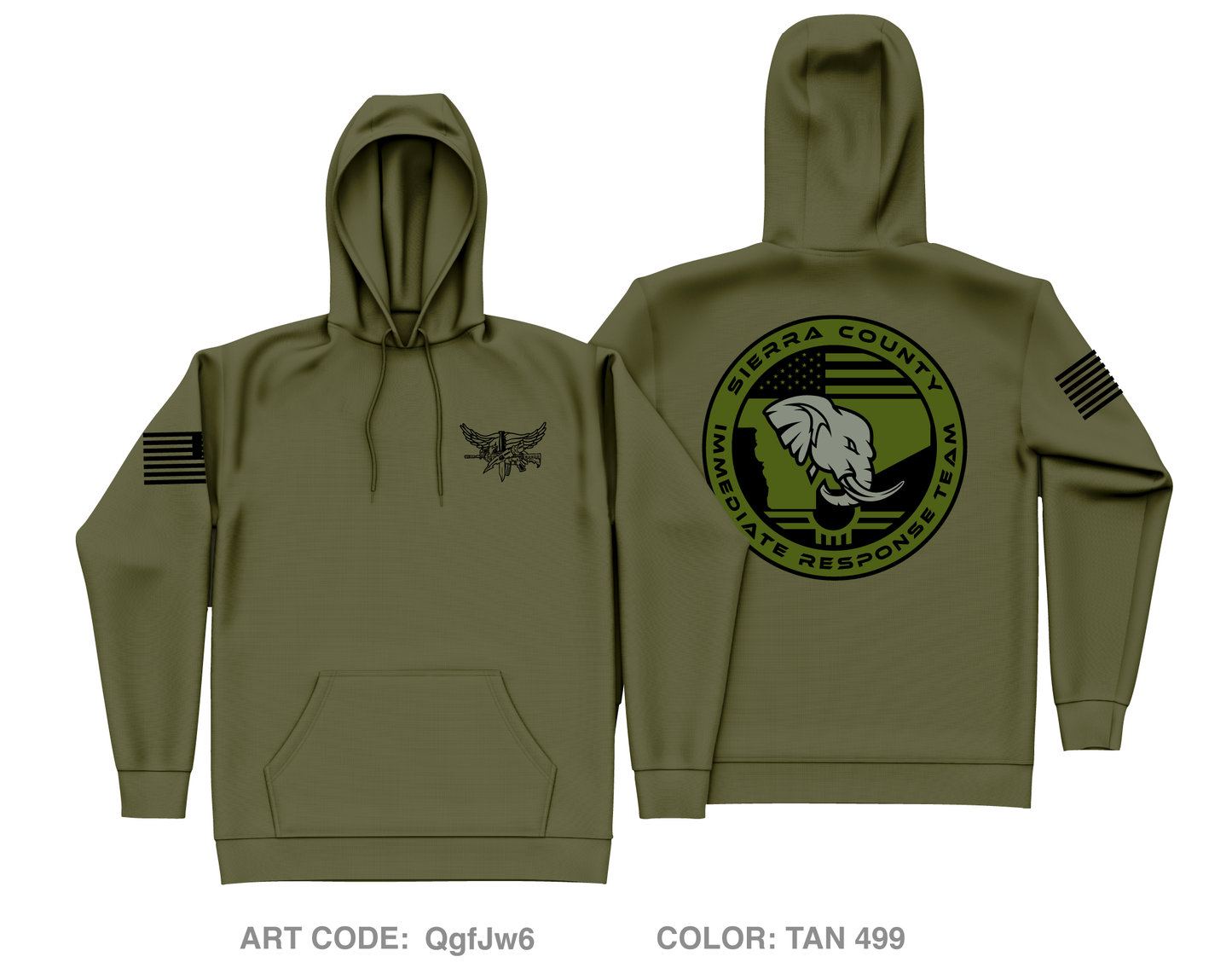 Sierra County IRT Core Men's Hooded Performance Sweatshirt - QgfJw6