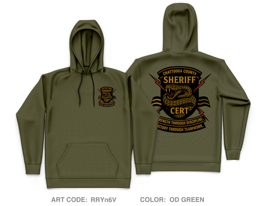 CCSO Collection Store 3 Core Men's Hooded Performance Sweatshirt - RRYn6V