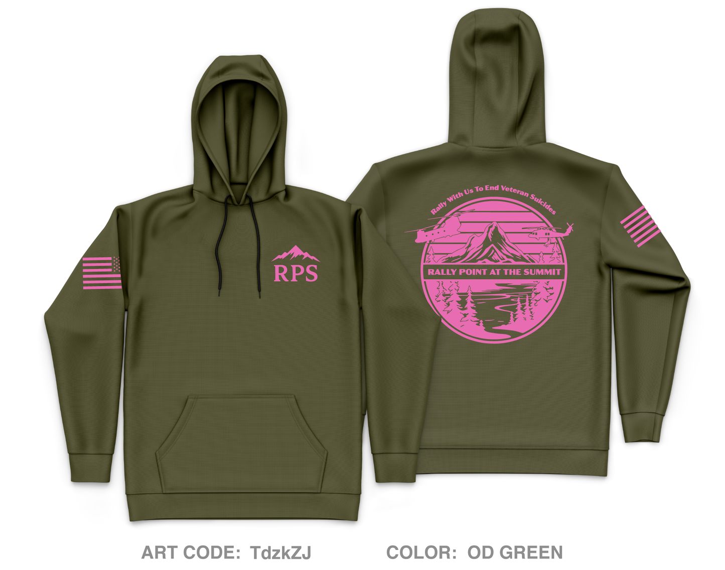 Rally Point at the Summit Fundraising Collection Core Men's Hooded Performance Sweatshirt - TdzkZJ