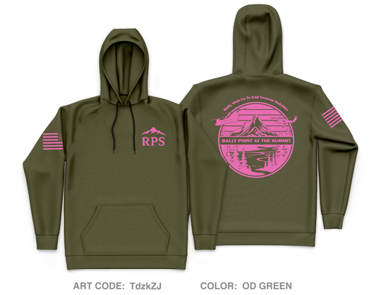 Rally Point at the Summit Fundraising Collection Core Men's Hooded Performance Sweatshirt - TdzkZJ