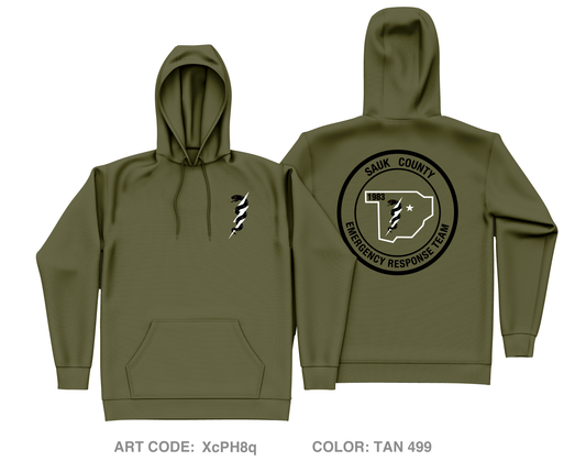 Sauk County Emergency Response Team Core Men's Hooded Performance Sweatshirt - XcPH8q