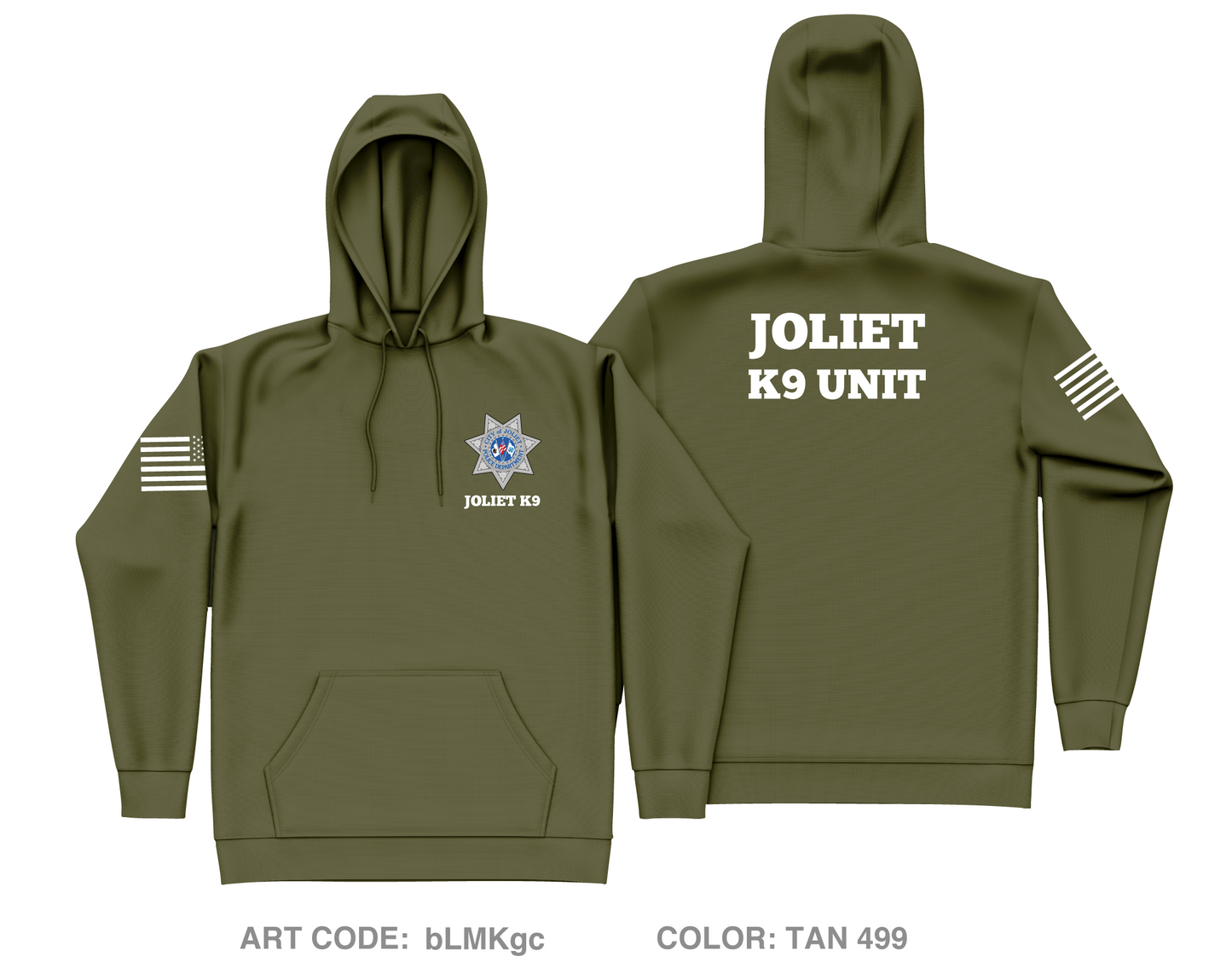 Joliet Police K9 Unit Core Men's Hooded Performance Sweatshirt - bLMKgc