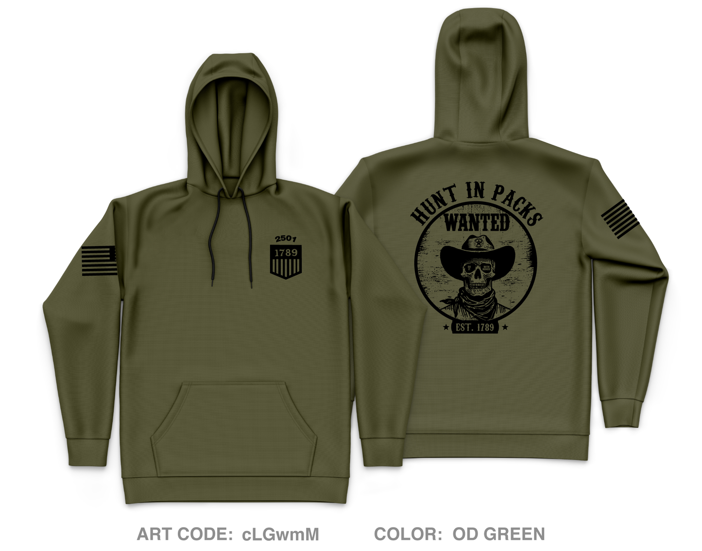 United States Marshals Core Men's Hooded Performance Sweatshirt - cLGwmM