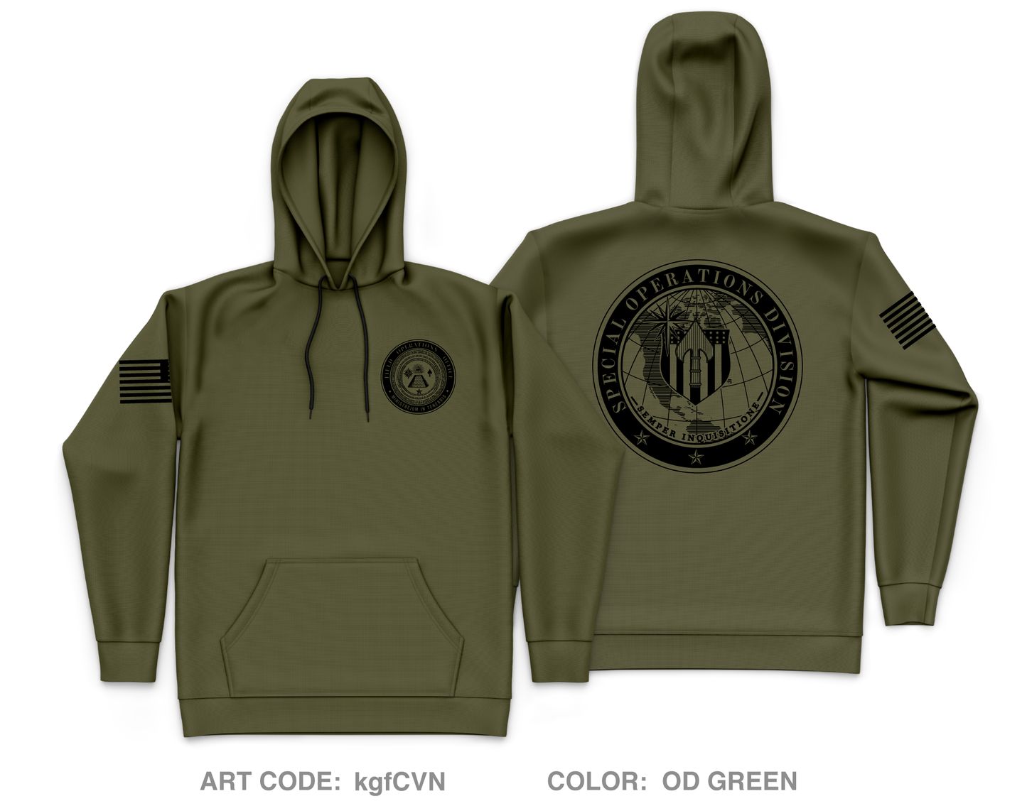 SOD Core Men's Hooded Performance Sweatshirt - kgfCVN