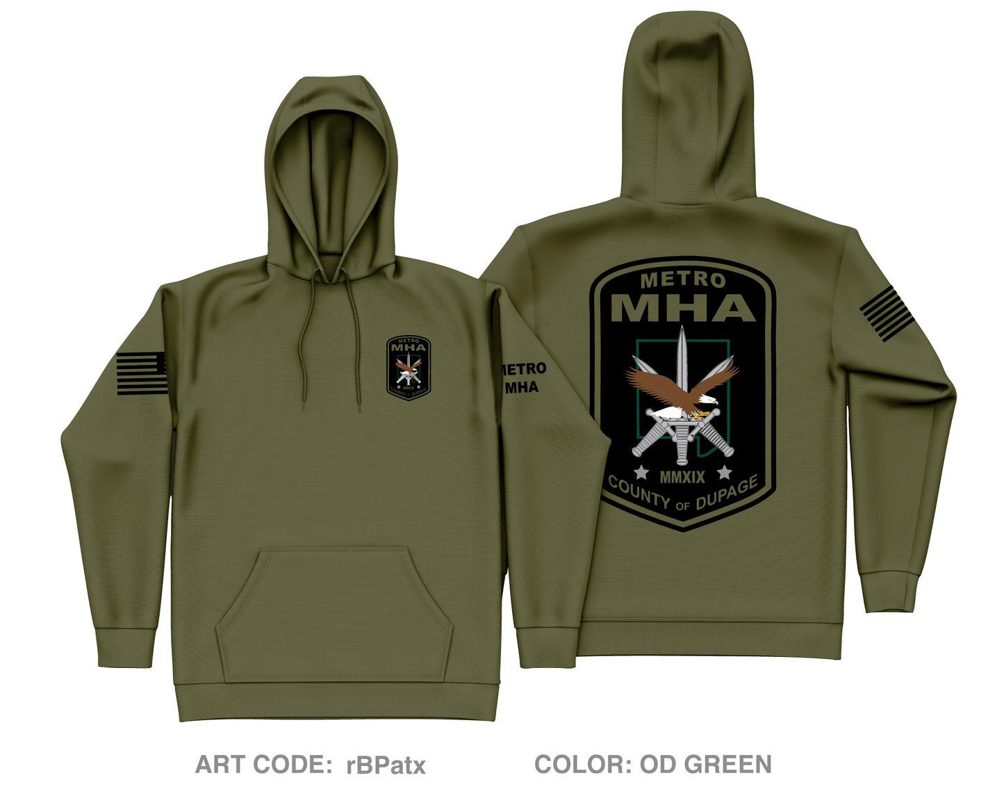 METRO CNT Core Men's Hooded Performance Sweatshirt - rBPatx
