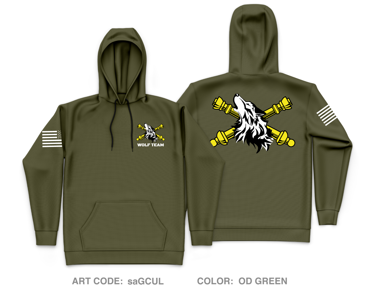 Wolf Team, OPS GRP, NTC Store 1  Core Men's Hooded Performance Sweatshirt - saGCUL