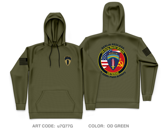 Berlin Brigade Store 1 Core Men's Hooded Performance Sweatshirt - u7Q77G