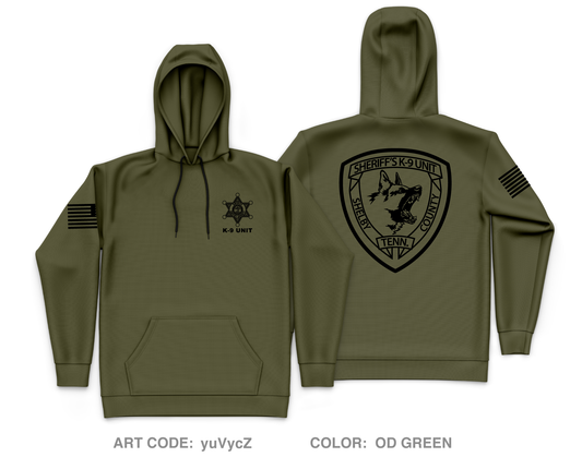Shelby County Sheriff’s K-9 Unit Store 1 Core Men's Hooded Performance Sweatshirt - yuVycZ