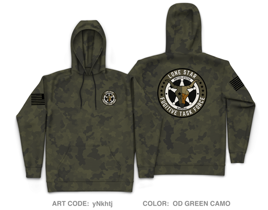 US Marshals Service Lone Star Fugitive Task Force Core Men's Hooded Performance Sweatshirt - yNkhtj