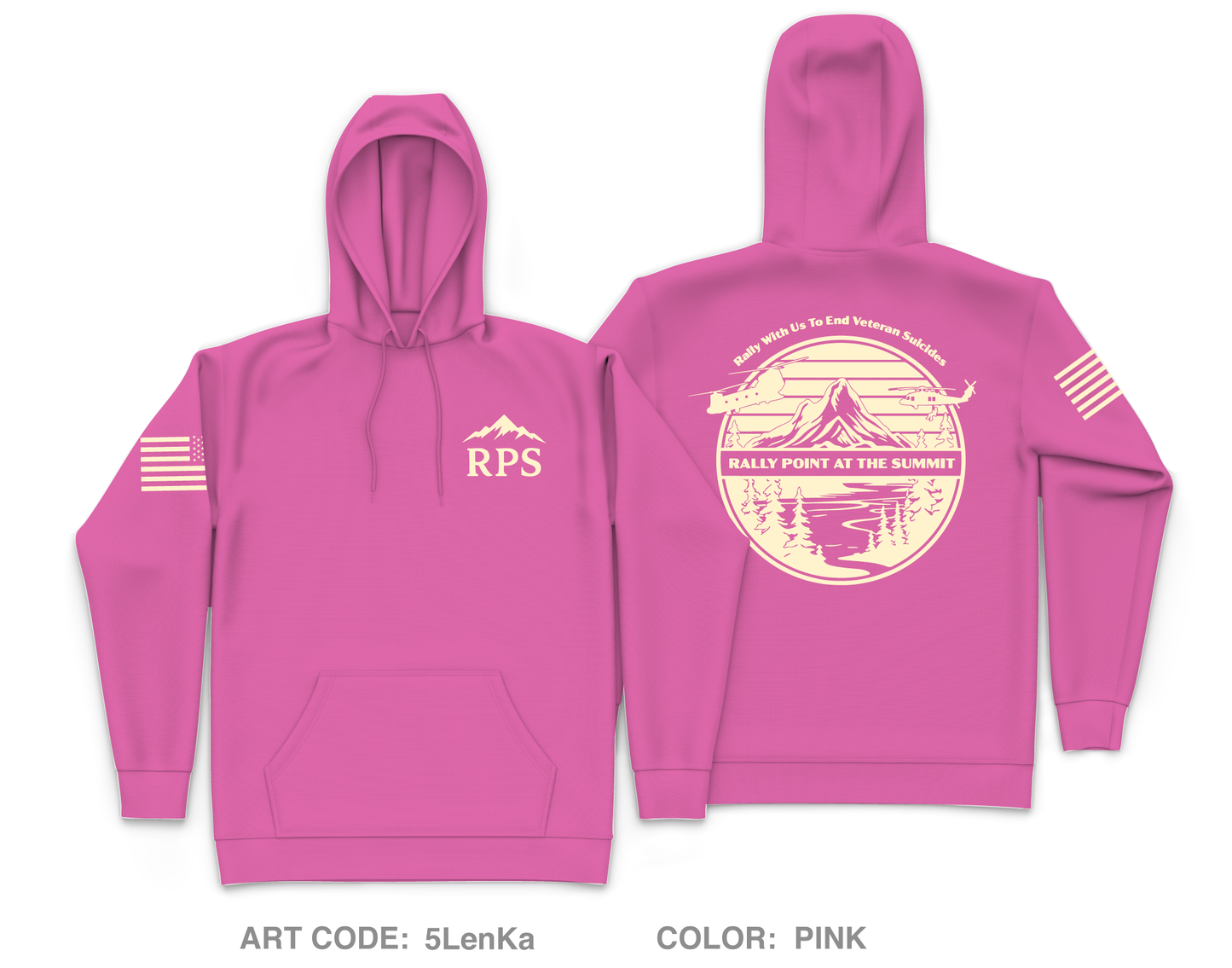 Rally Point at the Summit Fundraising Collection Core Men's Hooded Performance Sweatshirt - 5LenKa