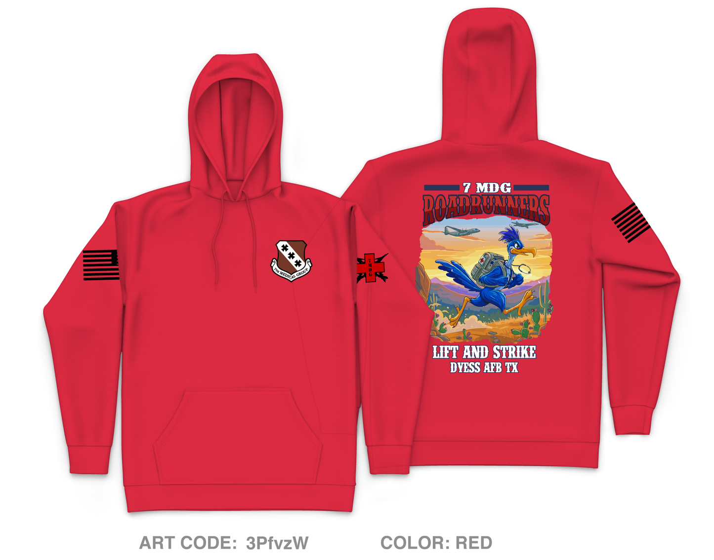 7 MDG Roadrunners Fundraising Collection Core Men's Hooded Performance Sweatshirt - 3PfvzW