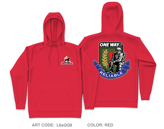 511th Quartermaster Company Core Men's Hooded Performance Sweatshirt - L6sQQ8