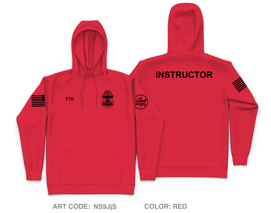 USBP FTD Core Men's Hooded Performance Sweatshirt - NS9JjS