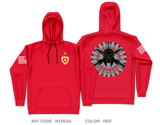 HHC | 3 EN SPARTANS Core Men's Hooded Performance Sweatshirt - NYZEQd