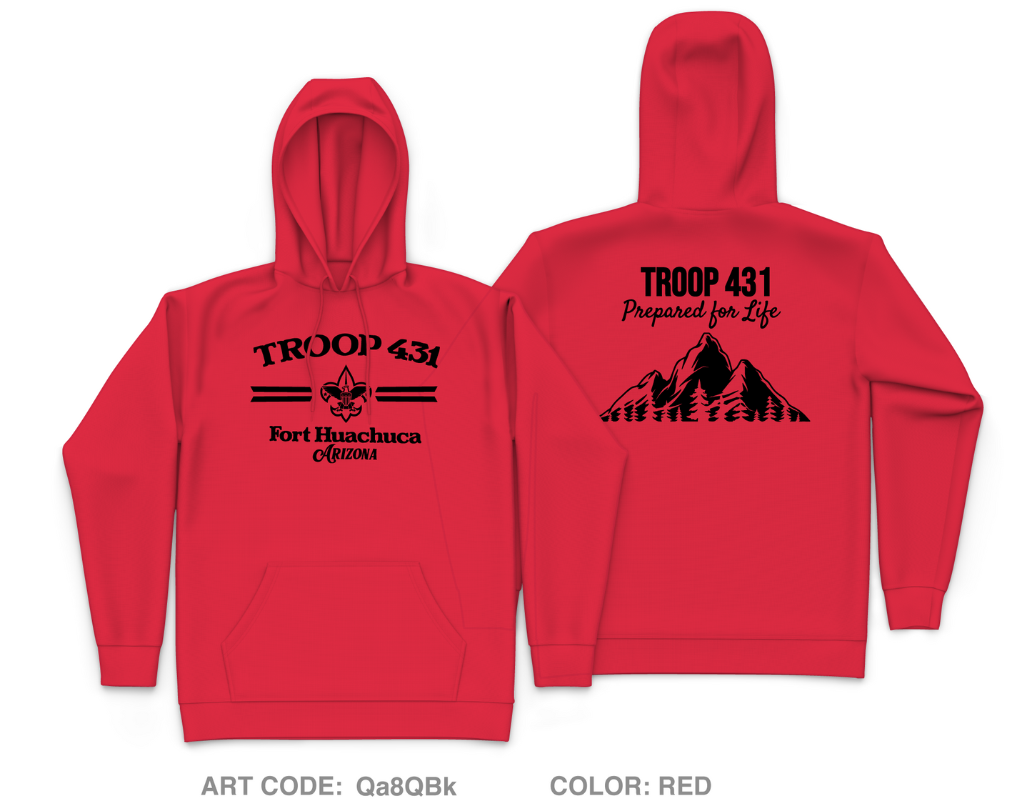 Troop 431 Core Men's Hooded Performance Sweatshirt - Qa8QBk
