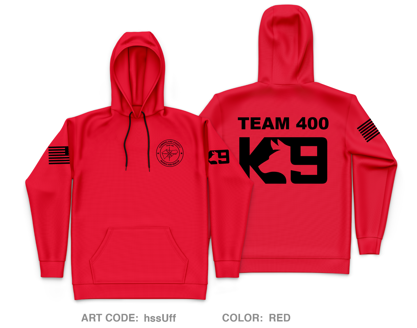 Cumberland County Search and Rescue Core Men's Hooded Performance Sweatshirt - hssUff