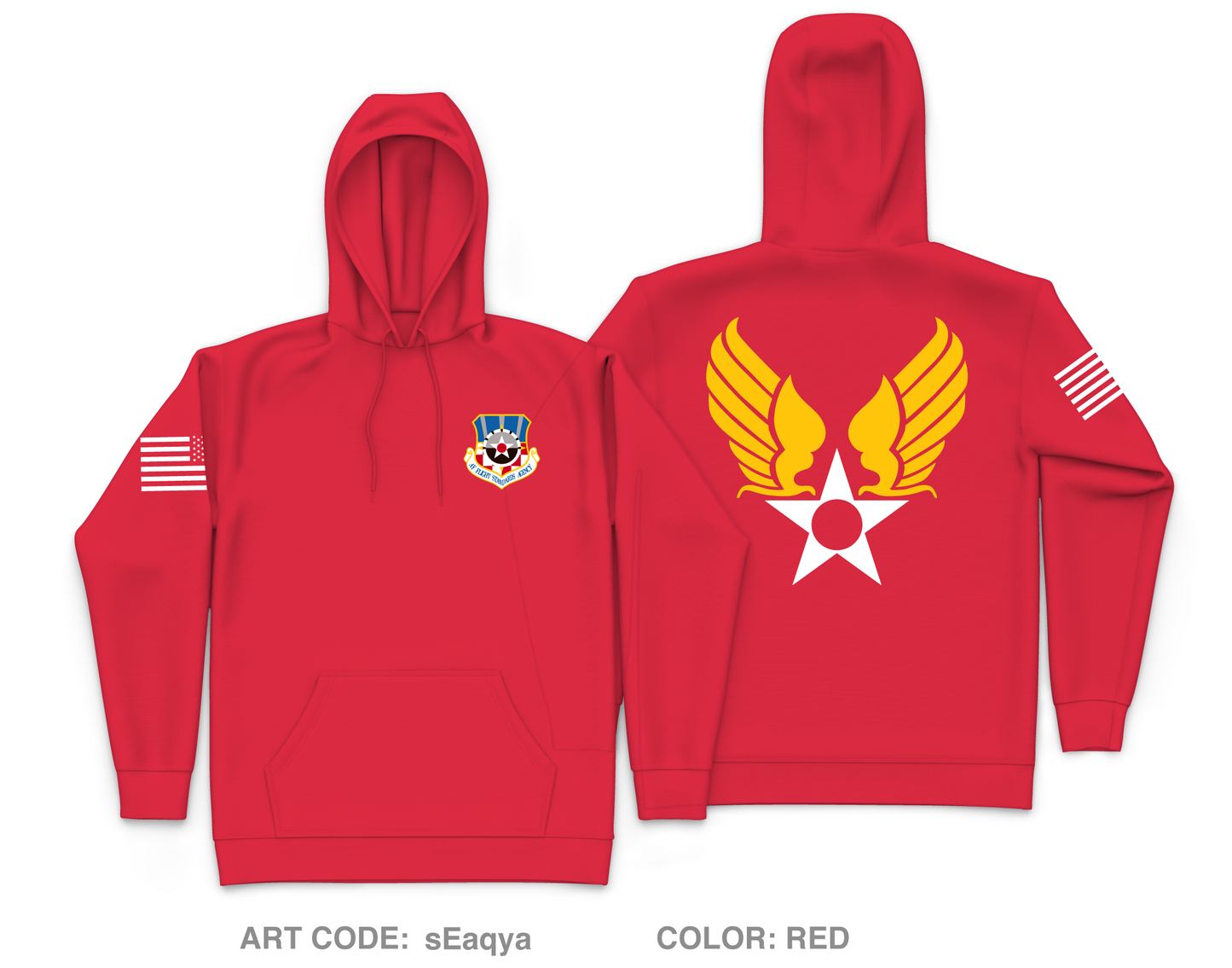 Headquarters Air Force Flight Standards Agency Fundraising Collection Core Men's Hooded Performance Sweatshirt - sEaqya