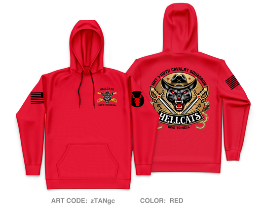 HHT/1-113 CAV Fundraising Collection Core Men's Hooded Performance Sweatshirt - zTANgc