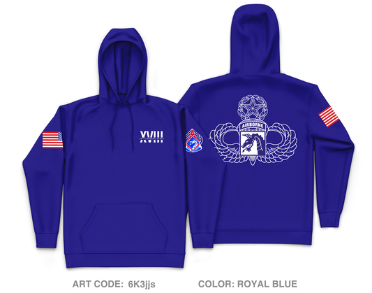 XVIII Airborne Corps OSJA Core Men's Hooded Performance Sweatshirt - 6K3jjs