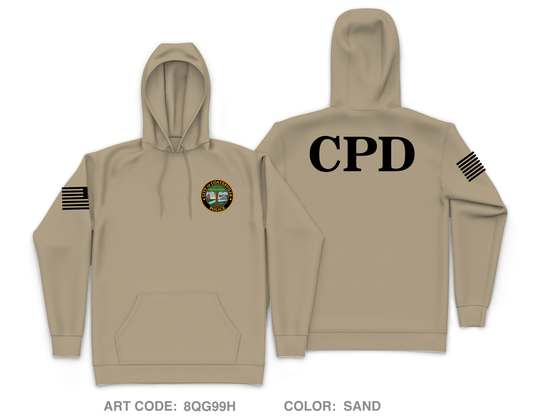 City of Coatesville Police Department Core Men's Hooded Performance Sweatshirt - 8QG99H