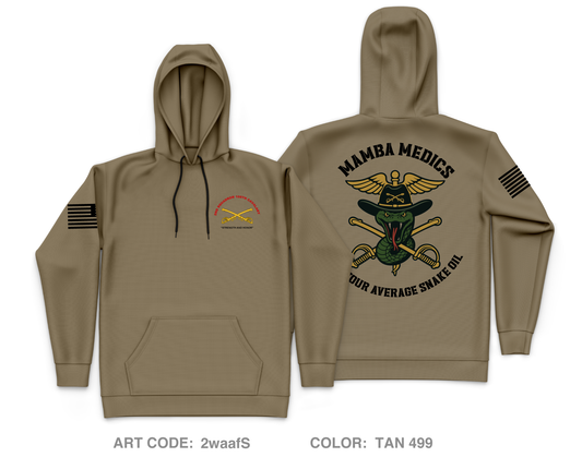 2-106 CAV Medics Core Men's Hooded Performance Sweatshirt - 2waafS