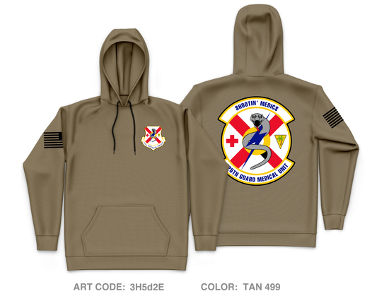 125 Medical Group Core Men's Hooded Performance Sweatshirt - 3H5d2E