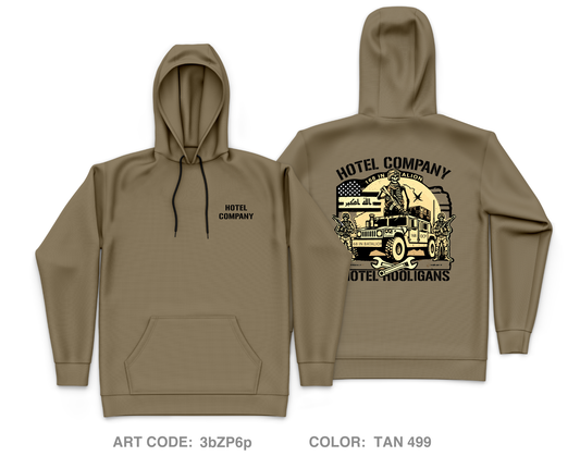 Hotel Company Core Men's Hooded Performance Sweatshirt - 3bZP6p