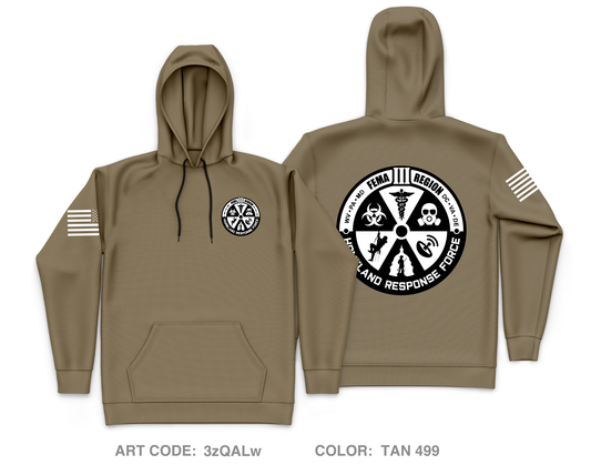 Region 3 Homeland Response Force Core Men's Hooded Performance Sweatshirt - 3zQALw