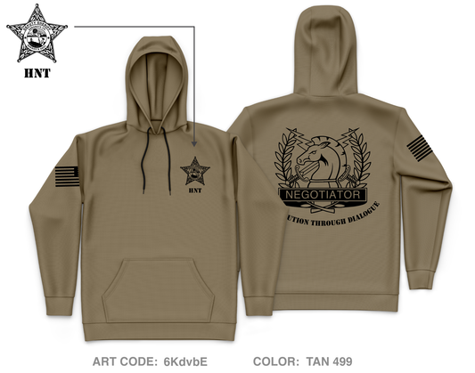 Sarasota County Sheriff's Office Hostage Negotiation Team "HNT" Core Men's Hooded Performance Sweatshirt - 6KdvbE