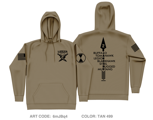 Lancer BDE Core Men's Hooded Performance Sweatshirt - 6mJBq4