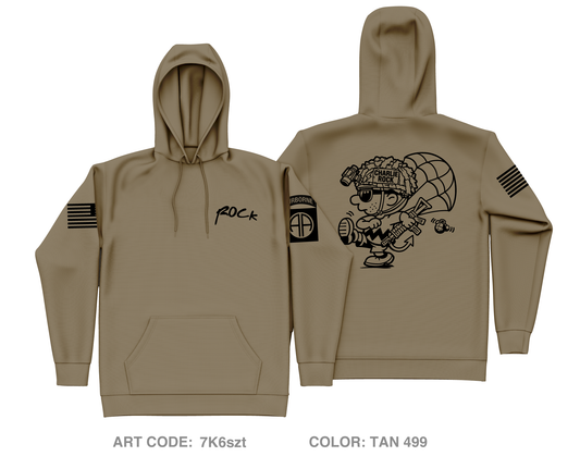 C Co 1-508 PIR, 3 BCT, 82nd ABD Fundraising Collection Core Men's Hooded Performance Sweatshirt - 7K6szt