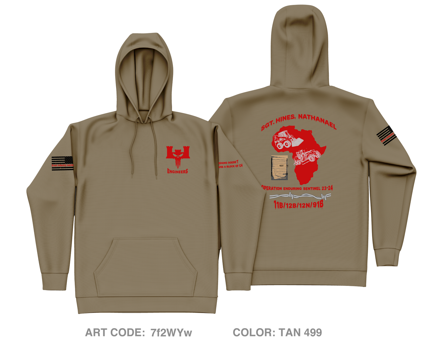 TF-Bataan Battle Core Men's Hooded Performance Sweatshirt - 7f2WYw