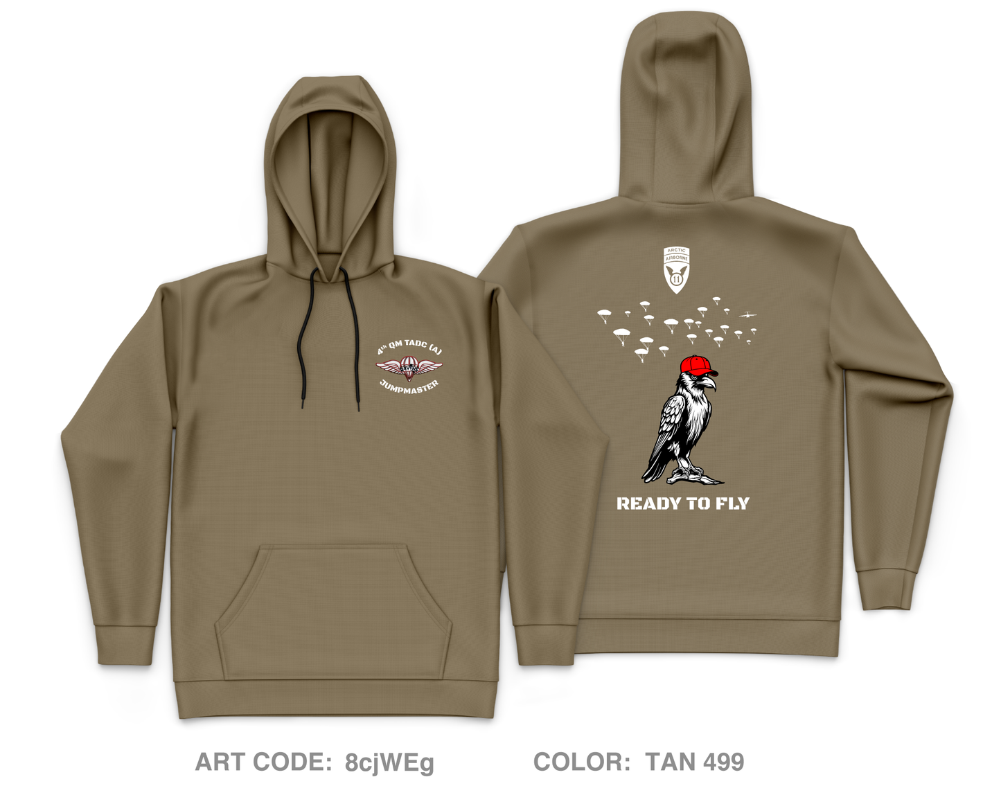 4th QM TADC (A) Core Men's Hooded Performance Sweatshirt - 8cjWEg