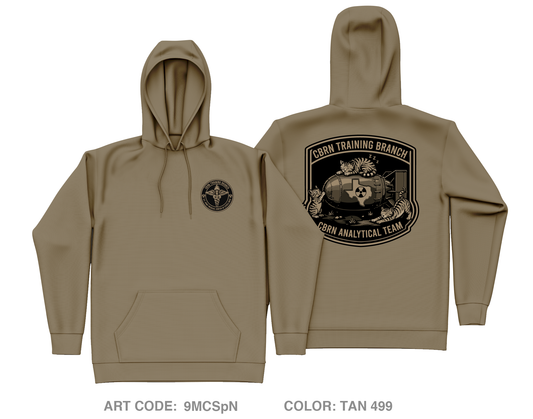 CBRN Training Branch Core Men's Hooded Performance Sweatshirt - 9MCSpN