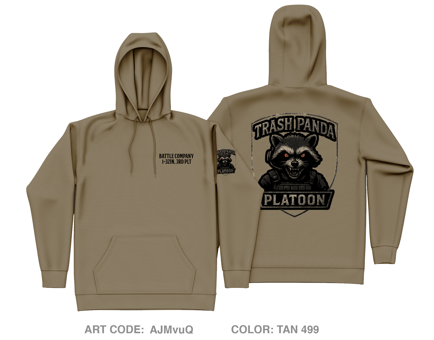 3rd PLT, B-CO Core Men's Hooded Performance Sweatshirt - AJMvuQ