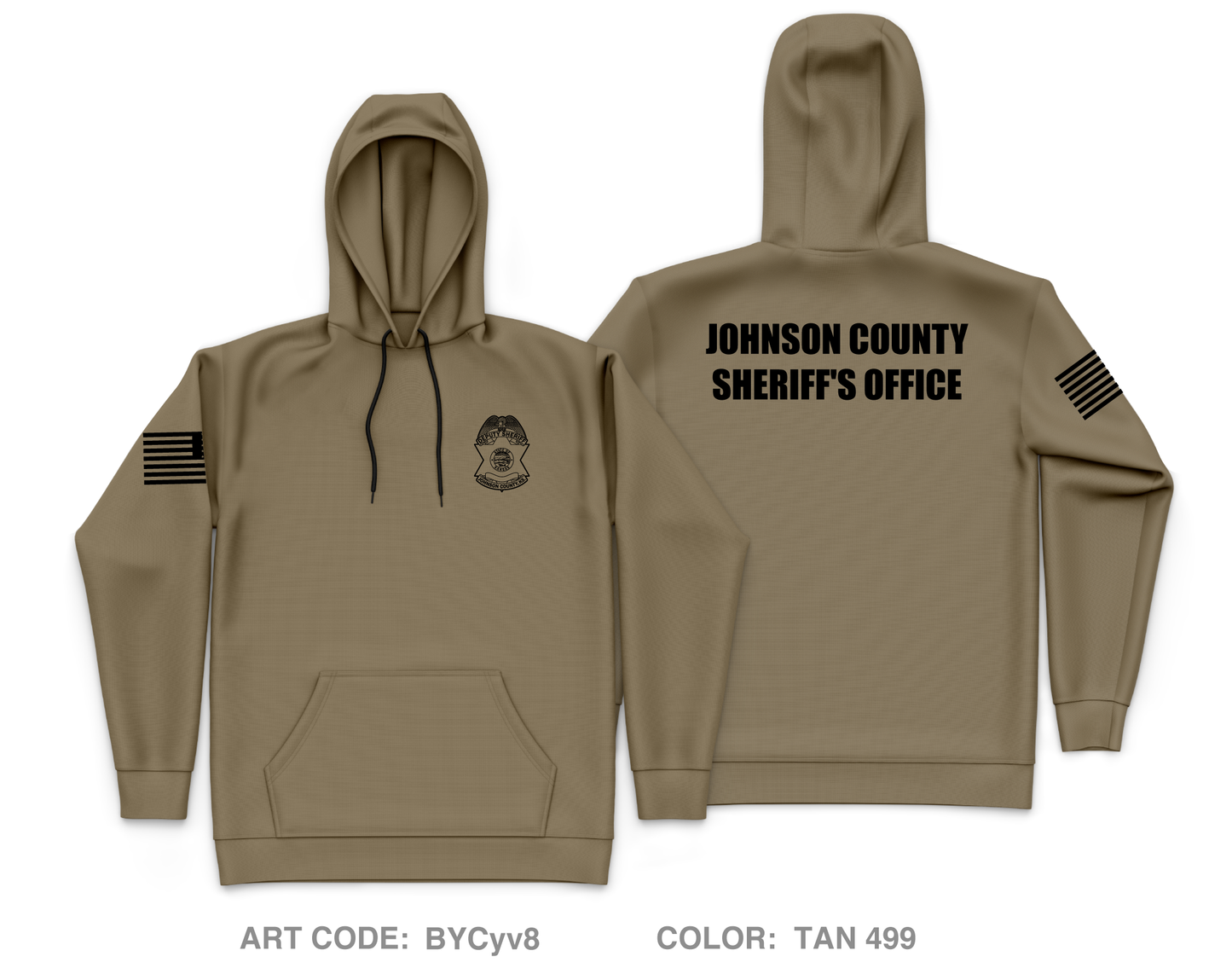 JCSO Core Men's Hooded Performance Sweatshirt - BYCyv8